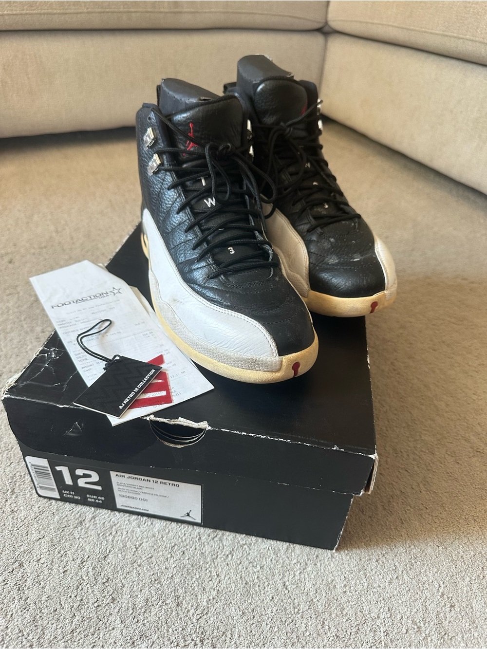 Air Jordan 12 Retro “Playoff” 2012 – Size 12